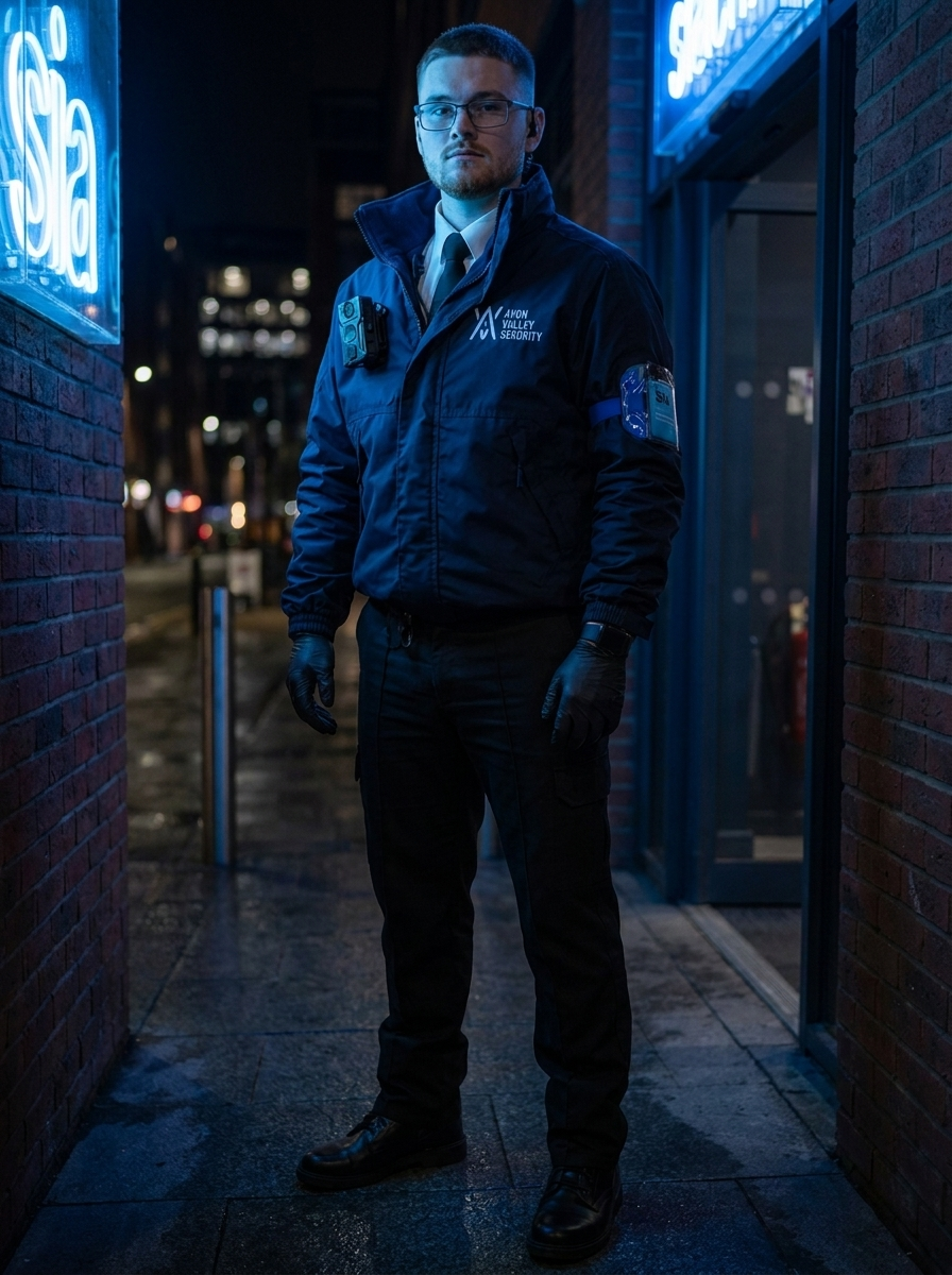 Avon Valley Security operative on duty
